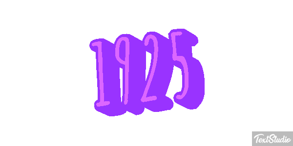 1925 Tekst effect