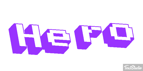 Hero Text effect