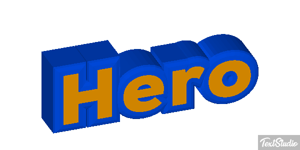 Hero Text effect
