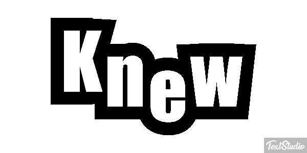 Knew Text effect