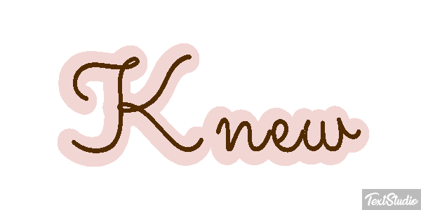 Knew Text effect