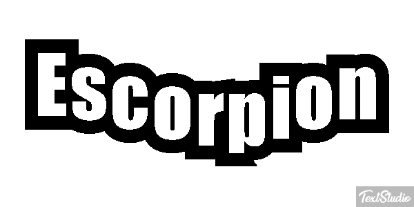 Escorpión Effetto testo