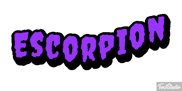 Escorpión Effetto testo