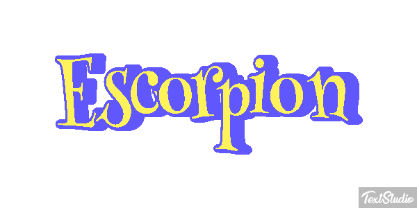 Escorpión Effetto testo