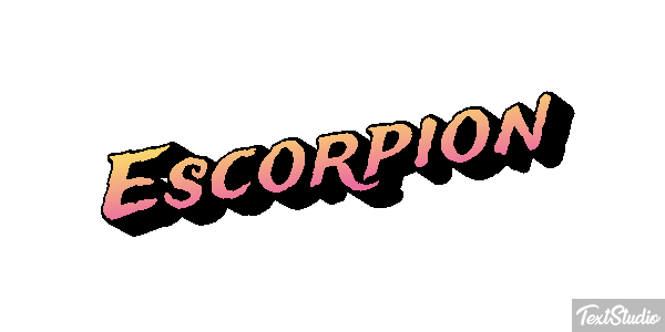 Escorpión Effetto testo