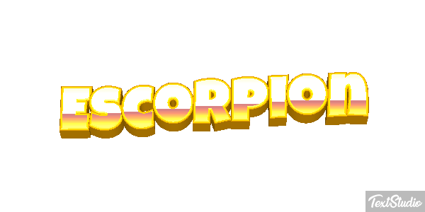 Escorpión Effetto testo
