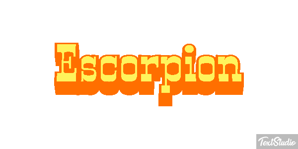 Escorpión Effetto testo