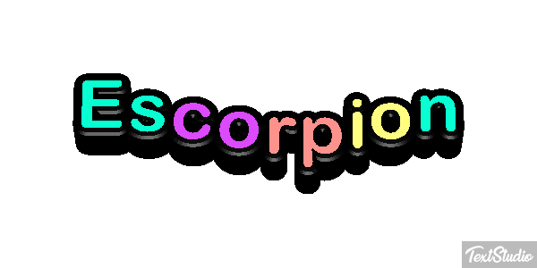 Escorpión Effetto testo