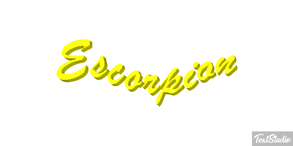 Escorpión Effetto testo