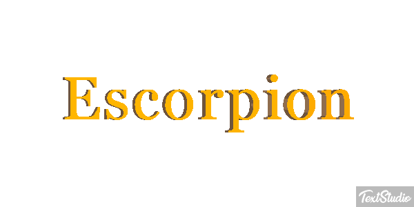 Escorpión Effetto testo