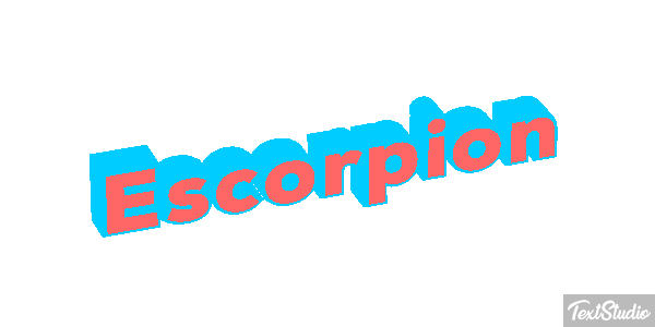 Escorpión Effetto testo