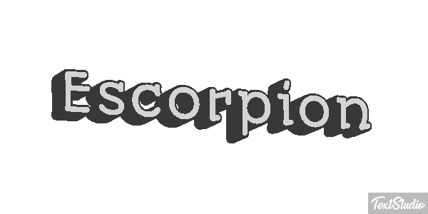 Escorpión Effetto testo