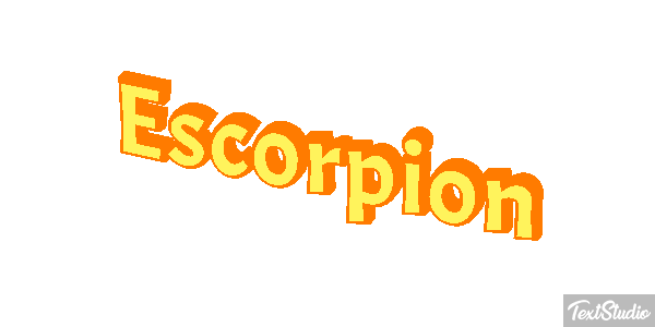 Escorpión Effetto testo