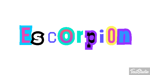 Escorpión Effetto testo