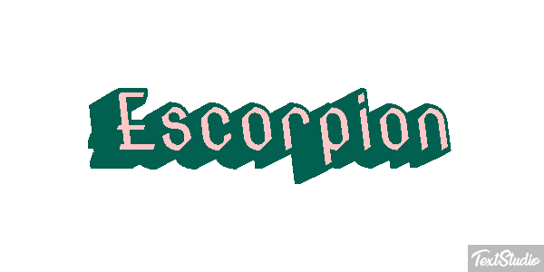 Escorpión Effetto testo