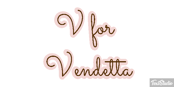 V for Vendetta Effet de texte
