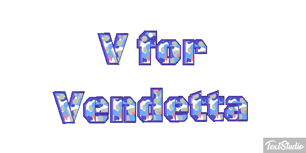 V for Vendetta Effet de texte