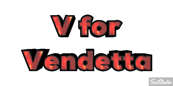 V for Vendetta Effet de texte
