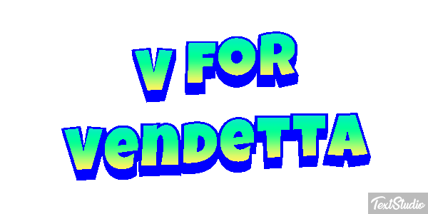 V for Vendetta Effet de texte