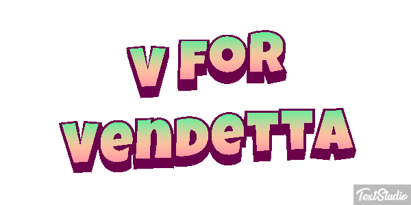 V for Vendetta Effet de texte
