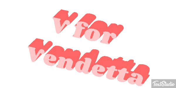V for Vendetta Effet de texte