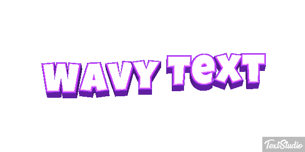 Wavy Text Text effect
