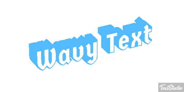 Wavy Text Text effect