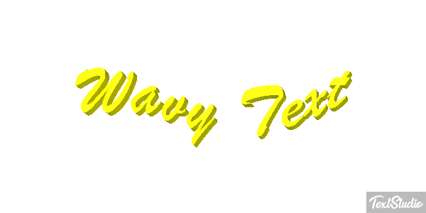 Wavy Text Text effect
