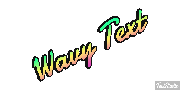 Wavy Text Text effect