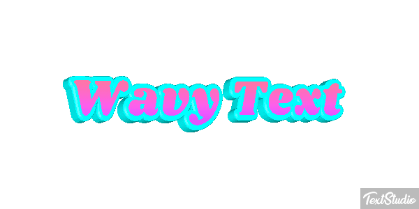 Wavy Text Text effect