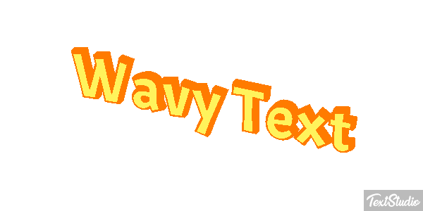 Wavy Text Text effect