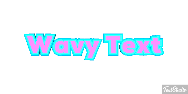 Wavy Text Text effect