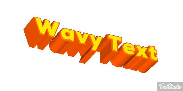 Wavy Text Text effect