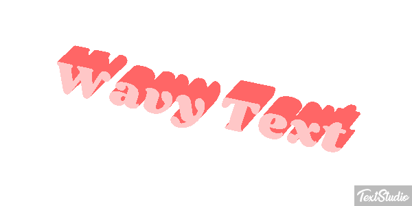 Wavy Text Text effect