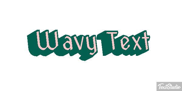 Wavy Text Text effect