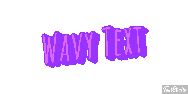 Wavy Text Text effect