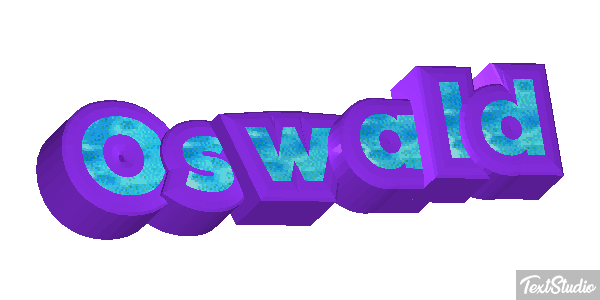 Oswald Текстовый эффект
