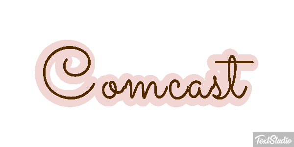 Comcast Tekst effect
