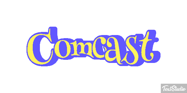 Comcast Tekst effect