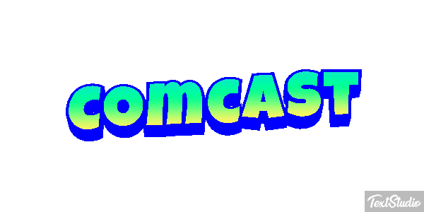 Comcast Tekst effect