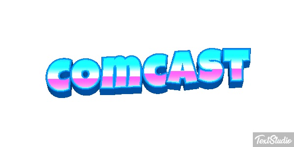 Comcast Tekst effect