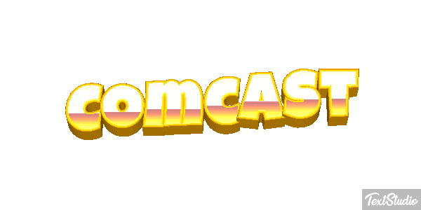 Comcast Tekst effect