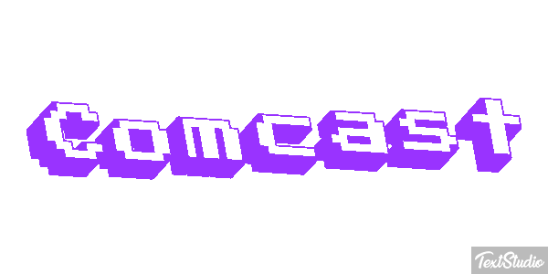 Comcast Tekst effect