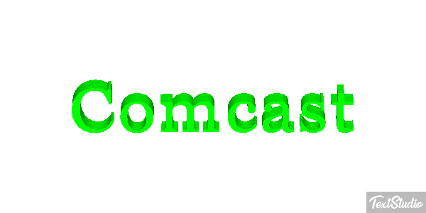 Comcast Tekst effect