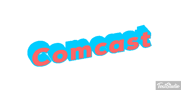 Comcast Tekst effect