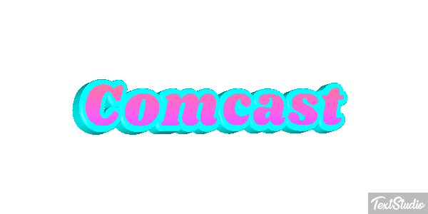 Comcast Tekst effect