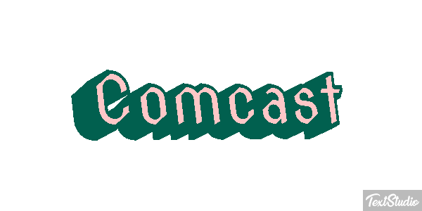 Comcast Tekst effect