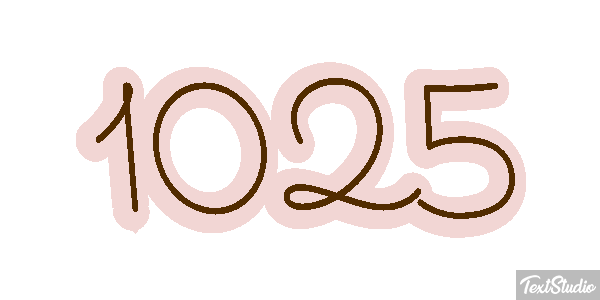 1025 Text effect