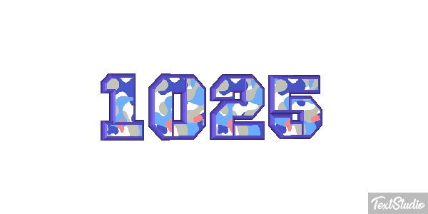 1025 Text effect