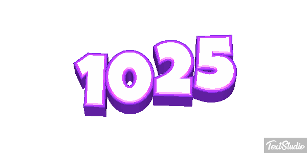1025 Text effect